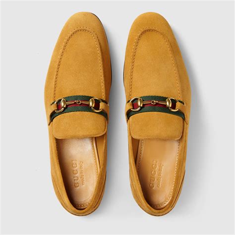 horsebit loafers gucci classic|Gucci Horsebit suede loafer.